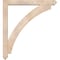 Ekena Millwork Thorton Arts and Crafts Smooth Bracket w/ Offset Brace, Douglas Fir, 5 1/2"W x 40"D x 44"H BKT0604X40X44THR03SDF - alternate 2